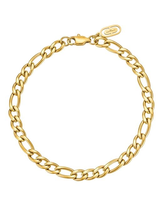 Kennett Watches & Accessories Metallic Kennett Figaro Chain Bracelet Five Mm for men