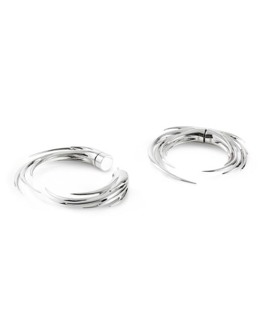 Kasun Metallic Flames Of Pyre Hoop Earrings