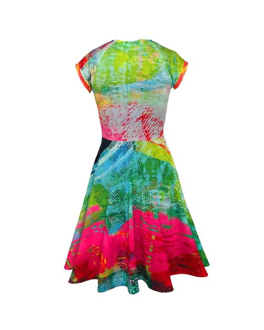 Maxjenny Green Sporty Dress