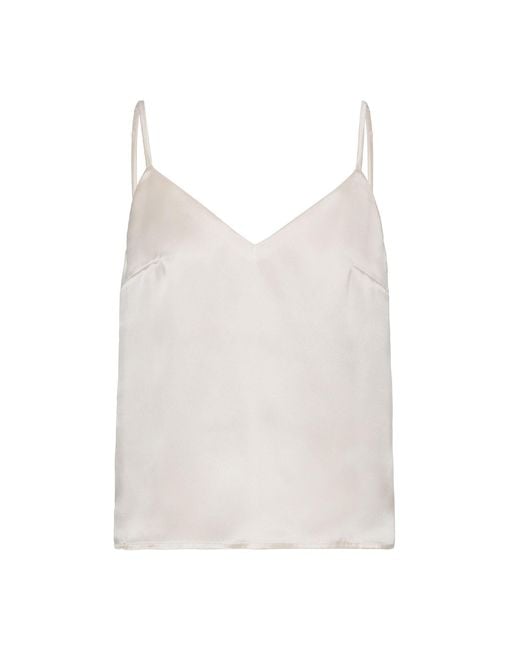 Anse Victorin White Anna Silk Top