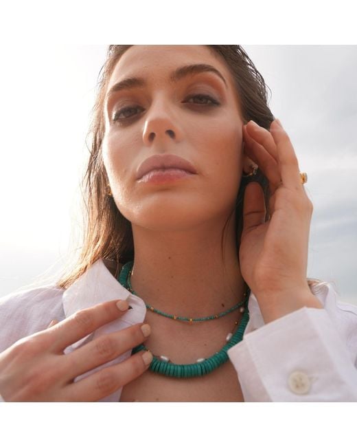 LINYA JEWELLERY Metallic Lana Necklace