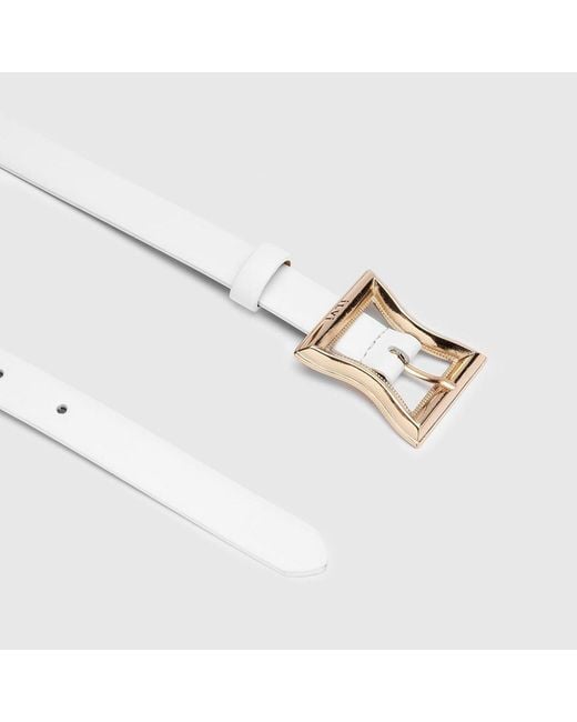 Ilvi White Fidelya Leather Belt
