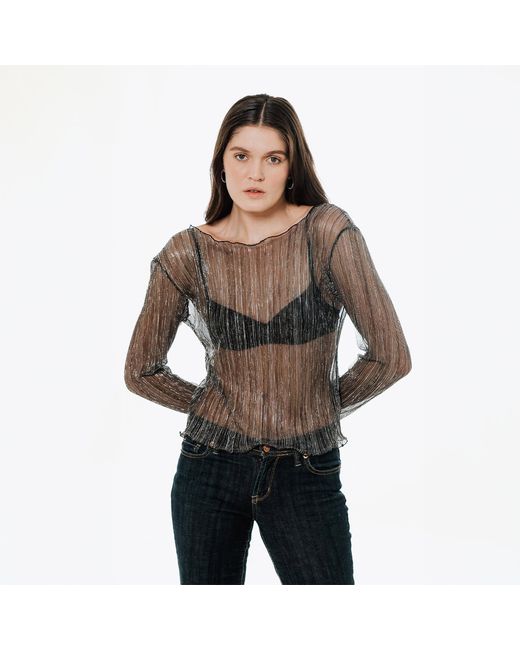 By Noa Rawitz Gray The Urania Long Sleeves Top