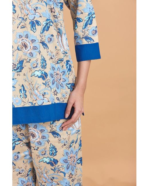 Inara Blue Lotus Cotton Pyjamas