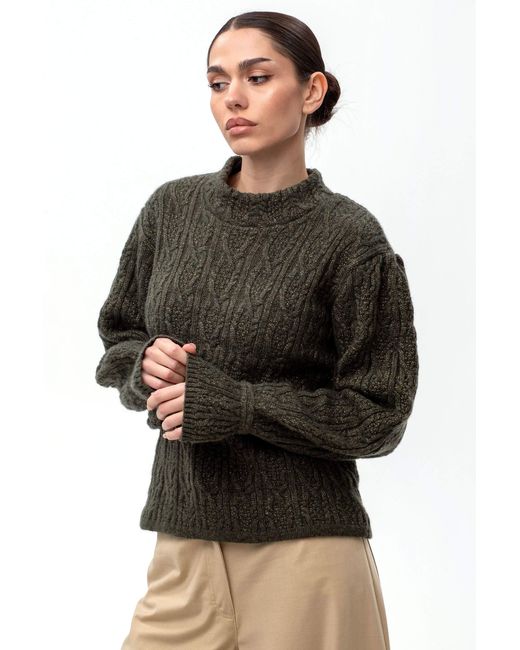 Maison Bogomil Gray Cable Knit Sweater