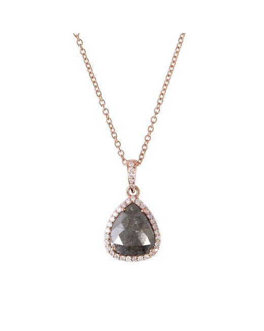 Artisan Metallic Pear Ice Diamond Princess Chain Necklace