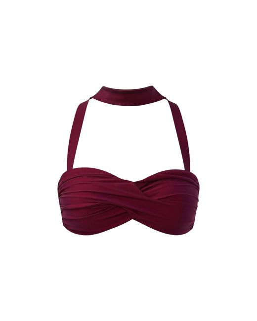 Gezzina Purple Ember Bandeau Bikini Top