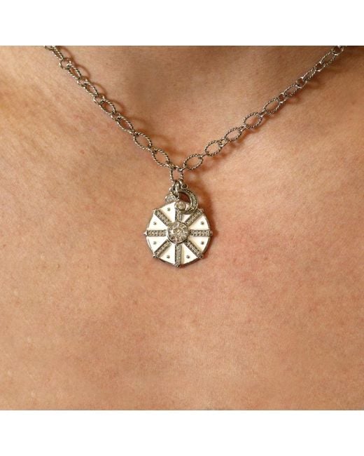 VicStoneNYC Fine Jewelry Metallic Compasses Charms Necklace