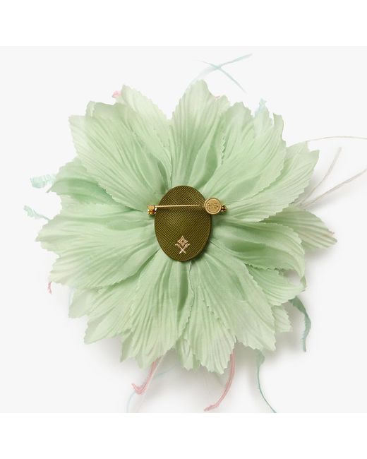Helena Simon Green The Mint Chrysanthemum Duster Floral Brooch