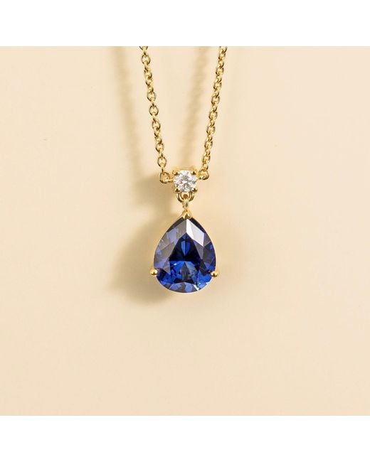 Juvetti Blue Ori Medium Pendant Necklace