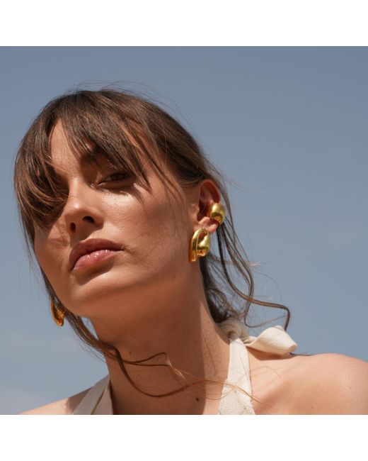 LINYA JEWELLERY Yellow Tina Big Earrings