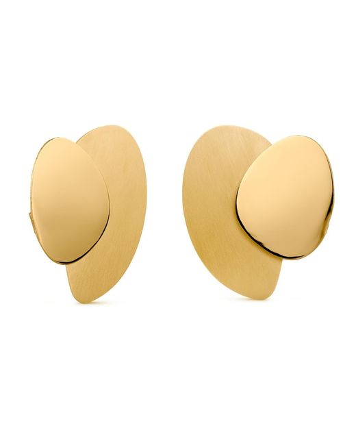 Joidart Natural Large Golden Earrings Eclipse