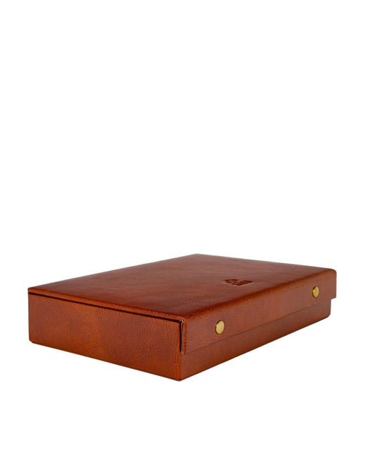 Time Resistance Brown Leather Jewelry Box Accessory Box