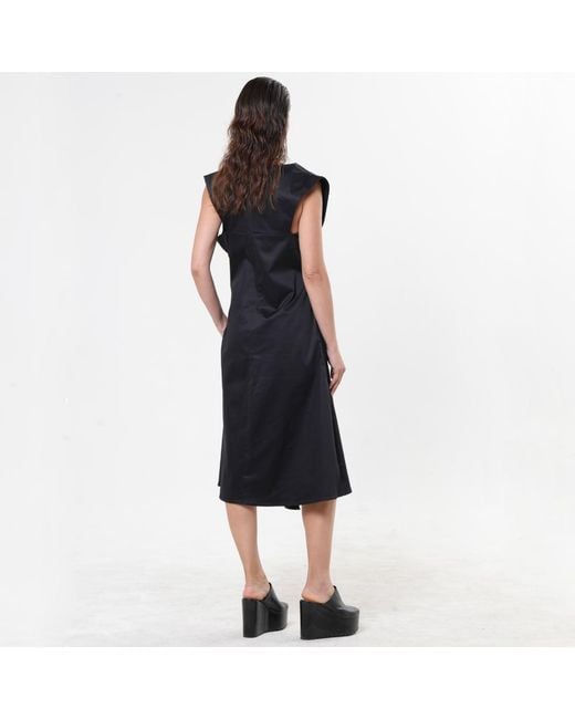 Metamorph Blue Midi Cotton Dress
