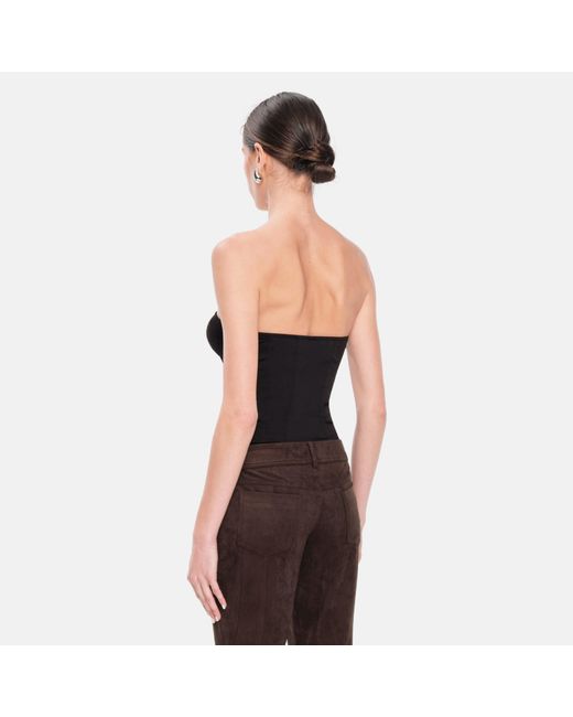 OW Collection Black Reese Corset Top