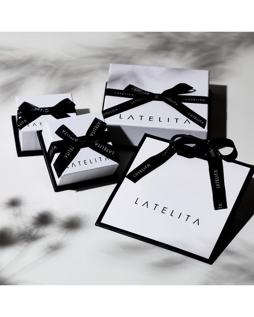 Latelita London Metallic Zodiac Star Sign Pendant Necklace Gold Aquarius