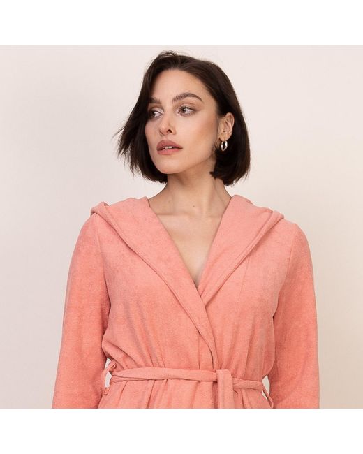 Oh!Zuza Pink Cotton Terry Hooded Robe