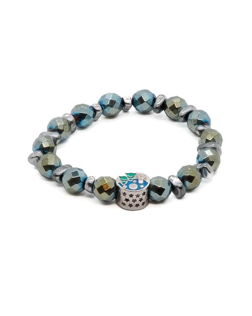 Ebru Jewelry Blue Hematite Energy Bracelet