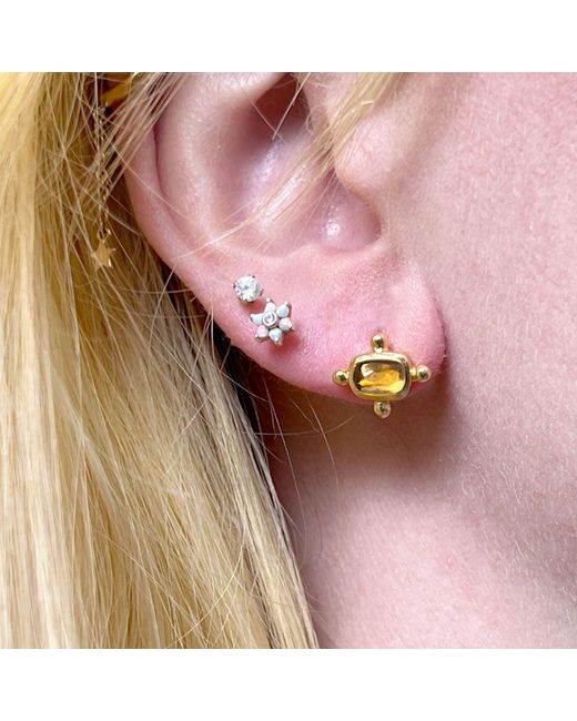 Mirabelle Yellow Beatriz Citrine Stud Earrings