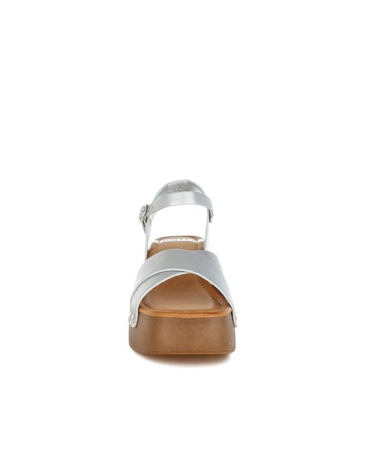Rag & Co Morasa Metallic Pleather Clog Sandals