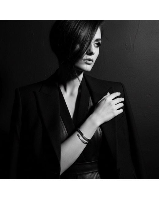Tg-Jewellery by Tamara Gervasio Metallic Recycled Sterling Open Bangle – Polished & Matte Finish Cuff