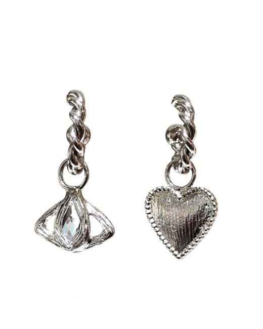 Eyeconic by Samar Ajram Metallic Ayunik Hoop Earrings