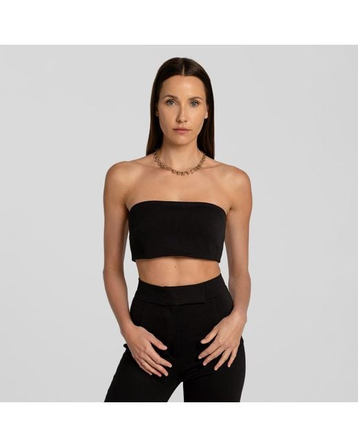 Mandragora Black Minimalistic Top Vanya