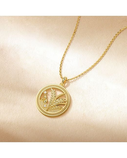 Vanimy Metallic Parable Of The Sower Pendant Necklace