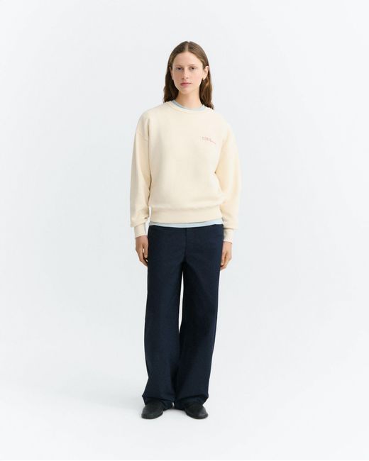 Thinking Mu White Costumbres Jodie Sweatshirt