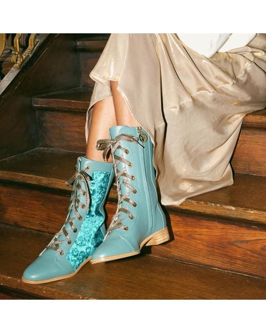 Moon D'elle Green Vespro Boots