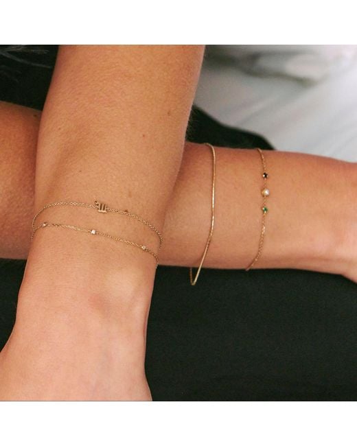 Zohreh Metallic Anaconda Chain Bracelet 9K