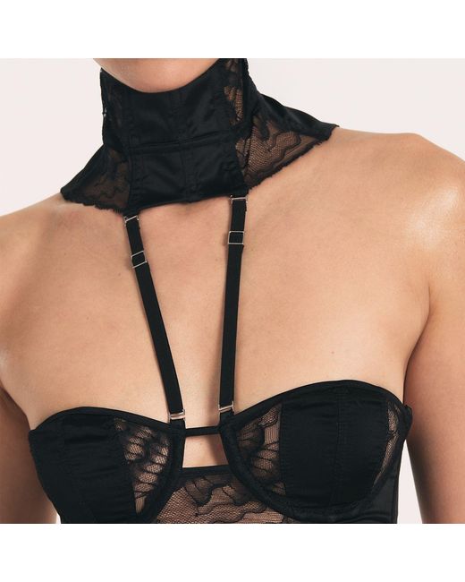 Lunatic Femme Black Butterfly Waist Cincher-Corset-Collar-Bandeau