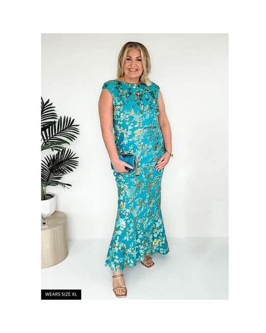 SACHA DRAKE Green Heavenly Heights Maxi Dress