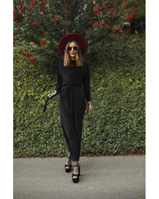 Jennafer Grace Black Of The Night Twist Dress