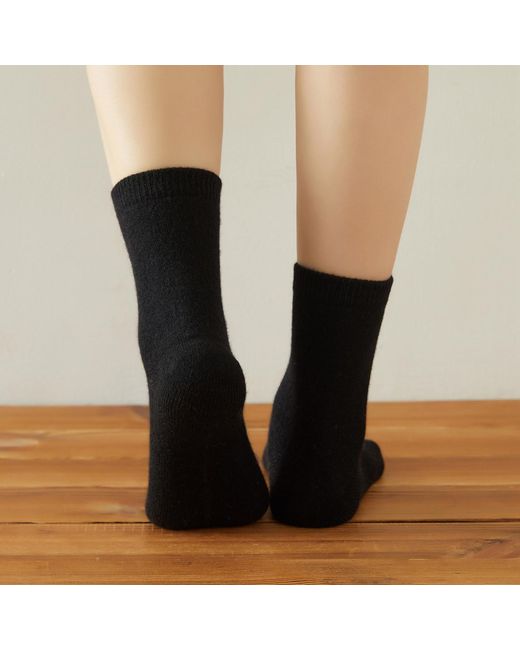 Soft Strokes Silk Blue Cashmere Quarter-Length Socks Set Of Two