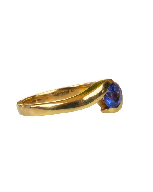 Simon Kemp Jewellers Blue Nine Carat Triple A Grade Tanzanite Fine Jewellery Ring