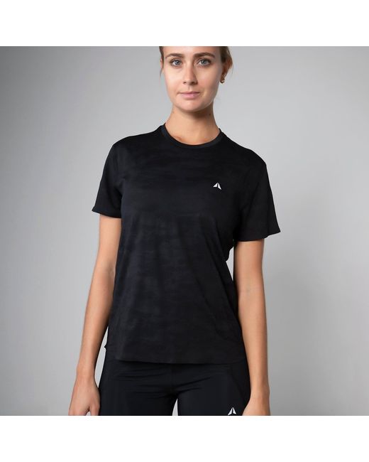 Aora Athletics Black Ultra-Light Eco-Friendly Performance T-Shirt For – Breathable Quick-Dry Lightweight Sustainable Athletic Top