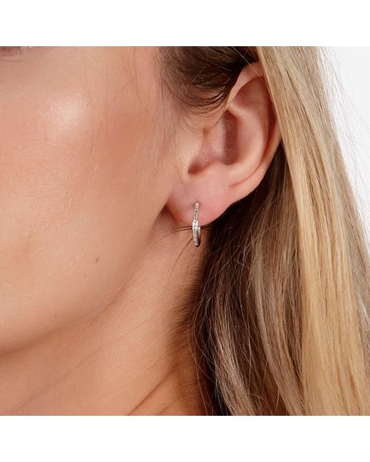 Lucy Quartermaine Metallic Skinny Drip Hoops