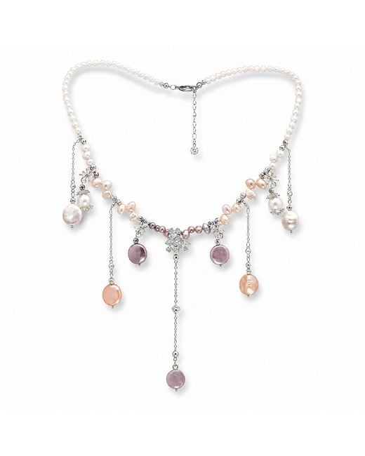 Ninemoo White Perles En Fête Pearl Necklace – Confetti