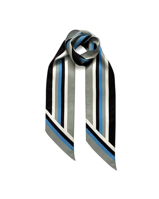 INGMARSON Blue Henley Silk Neck Scarf Twilly