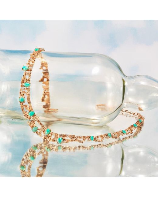 Grosse Metallic Amazonite Gemstones Statement Necklace, Series Rampart