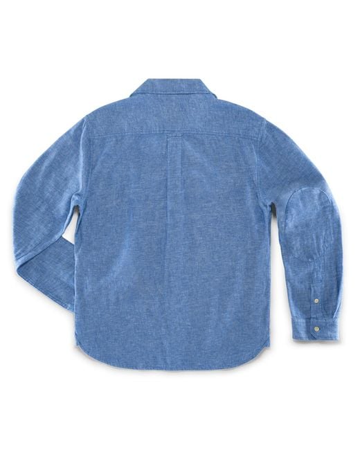 &SONS Trading Co Blue Coast Long Sleeve Shirt Chambray for men