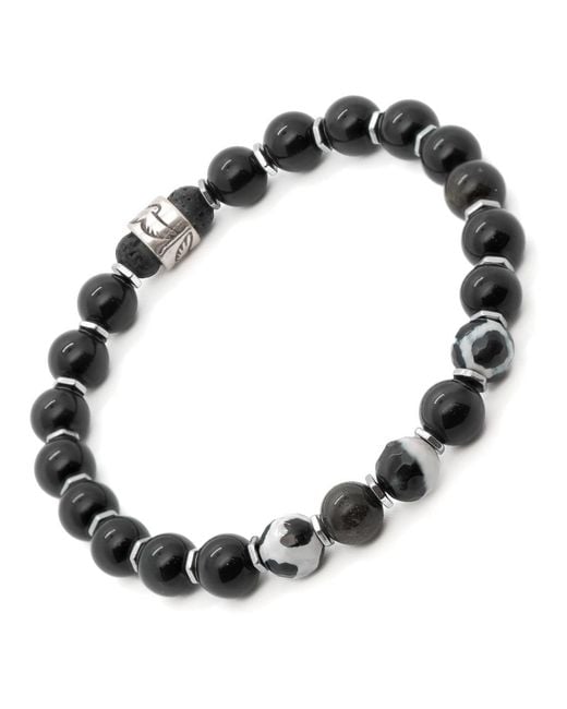 Ebru Jewelry Black Night Eagle Bracelet for men