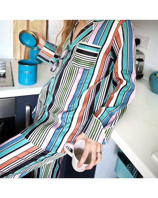 Emma Wallace Blue Rule Pyjama Set