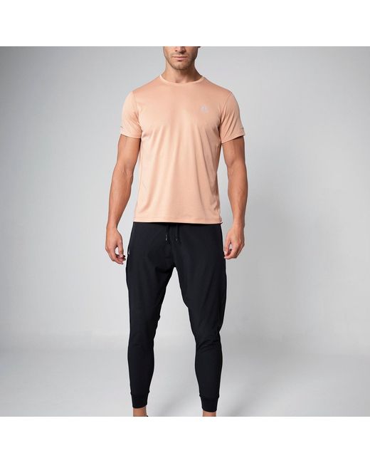 Aora Athletics Brown Ultra-Light Eco-Friendly Mesh Tee For – Lightweight Breathable Quick-Dry Sustainable Athletic Top for men