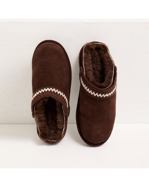 Pretty You London Red Hallie Sheepskin Multiway Slippers