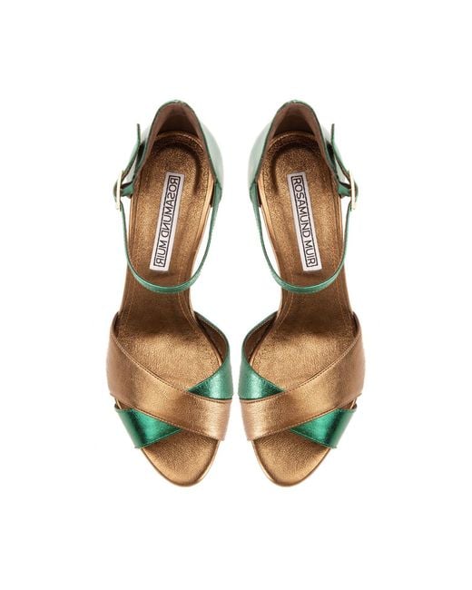 Rosamund Muir London Green Aurora Metallic & Heels