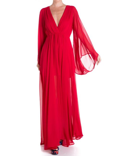 Meghan Fabulous Red Sunset Maxi Dress