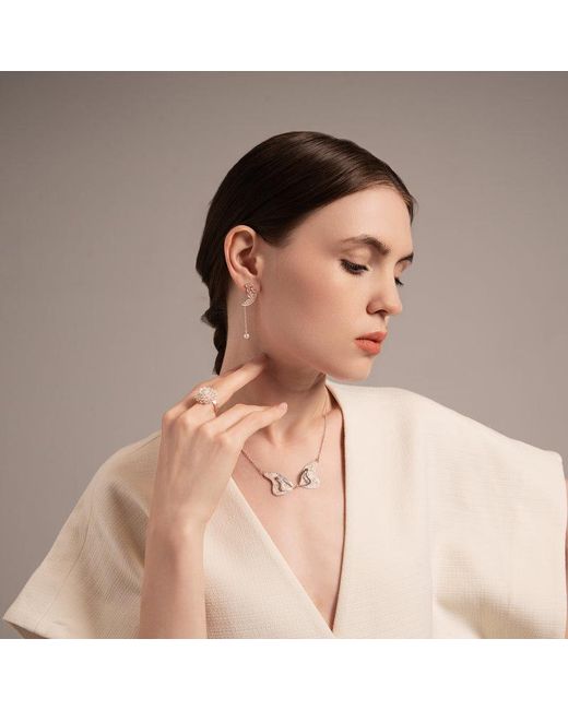 Far East Jewelry Metallic Handcrafted Love Butterfly Necklace