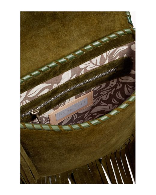 Jodi Lee Green Akaroa Feather Rose Bag Antique